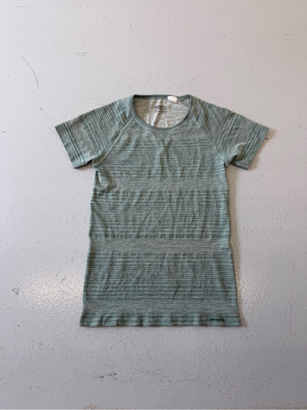 Patagonia Women's Heathered Sage Short Sleeve Tee
